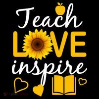 Teach Love And Inspire Sunflower Women's Hoodie thumb 2
