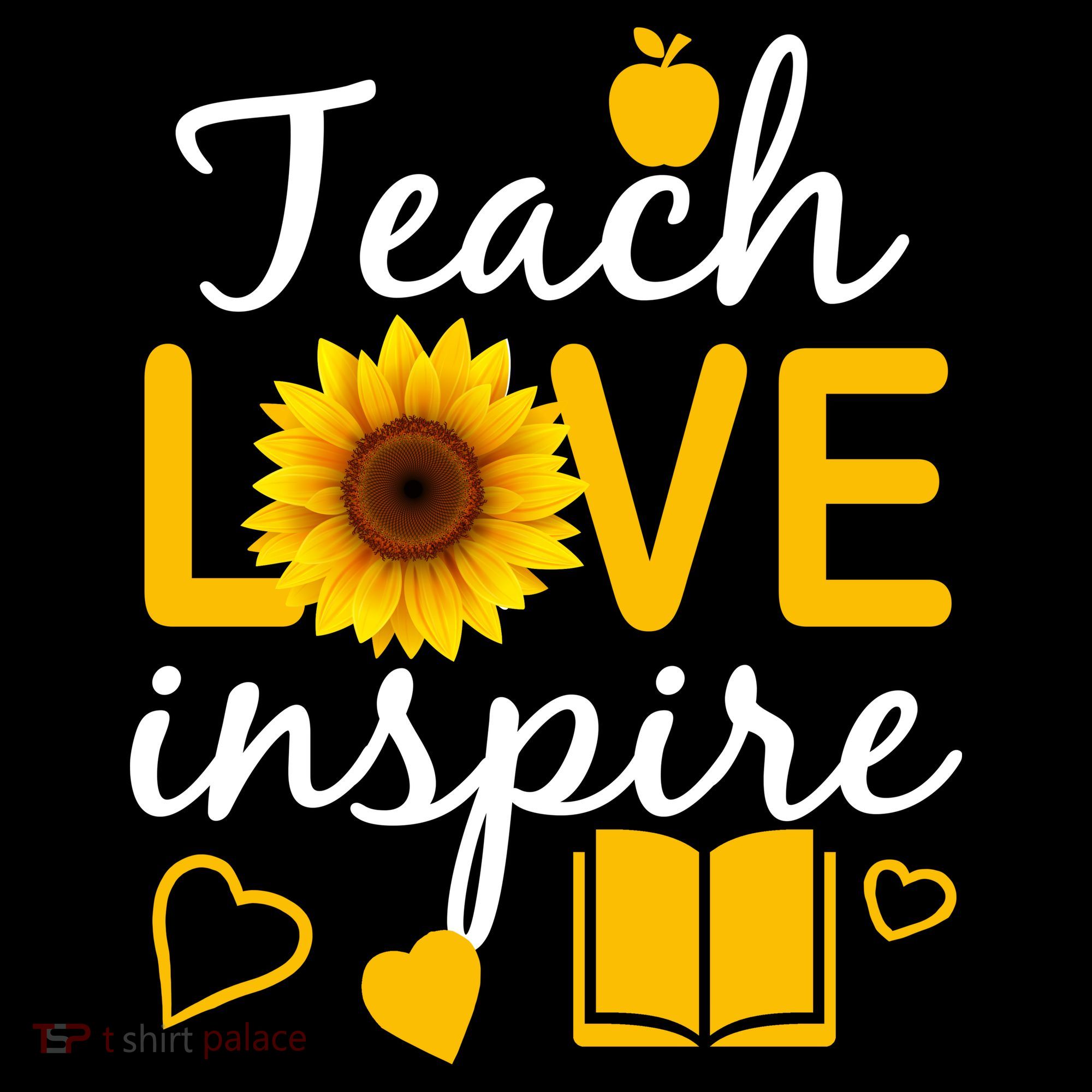 Teach Love And Inspire Sunflower Women's Hoodie