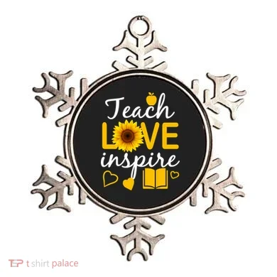 Teach Love And Inspire Sunflower Ornament