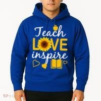 Teach Love And Inspire Sunflower Hoodie thumb 2