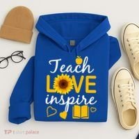 Teach Love And Inspire Sunflower Hoodie thumb 4