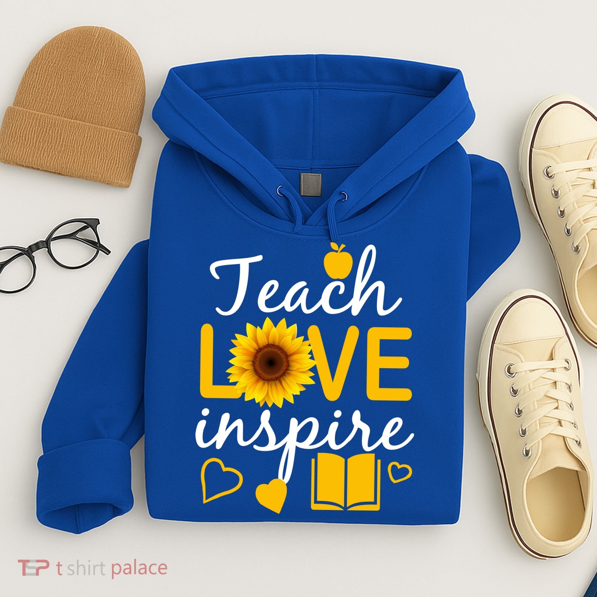 Teach Love And Inspire Sunflower Hoodie