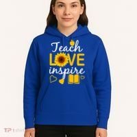 Teach Love And Inspire Sunflower Hoodie thumb 5