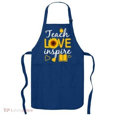 Teach Love And Inspire Sunflower Apron