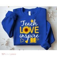 Teach Love And Inspire Sunflower Sweatshirt thumb 2