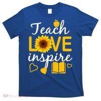 Teach Love And Inspire Sunflower T-Shirt thumb 0