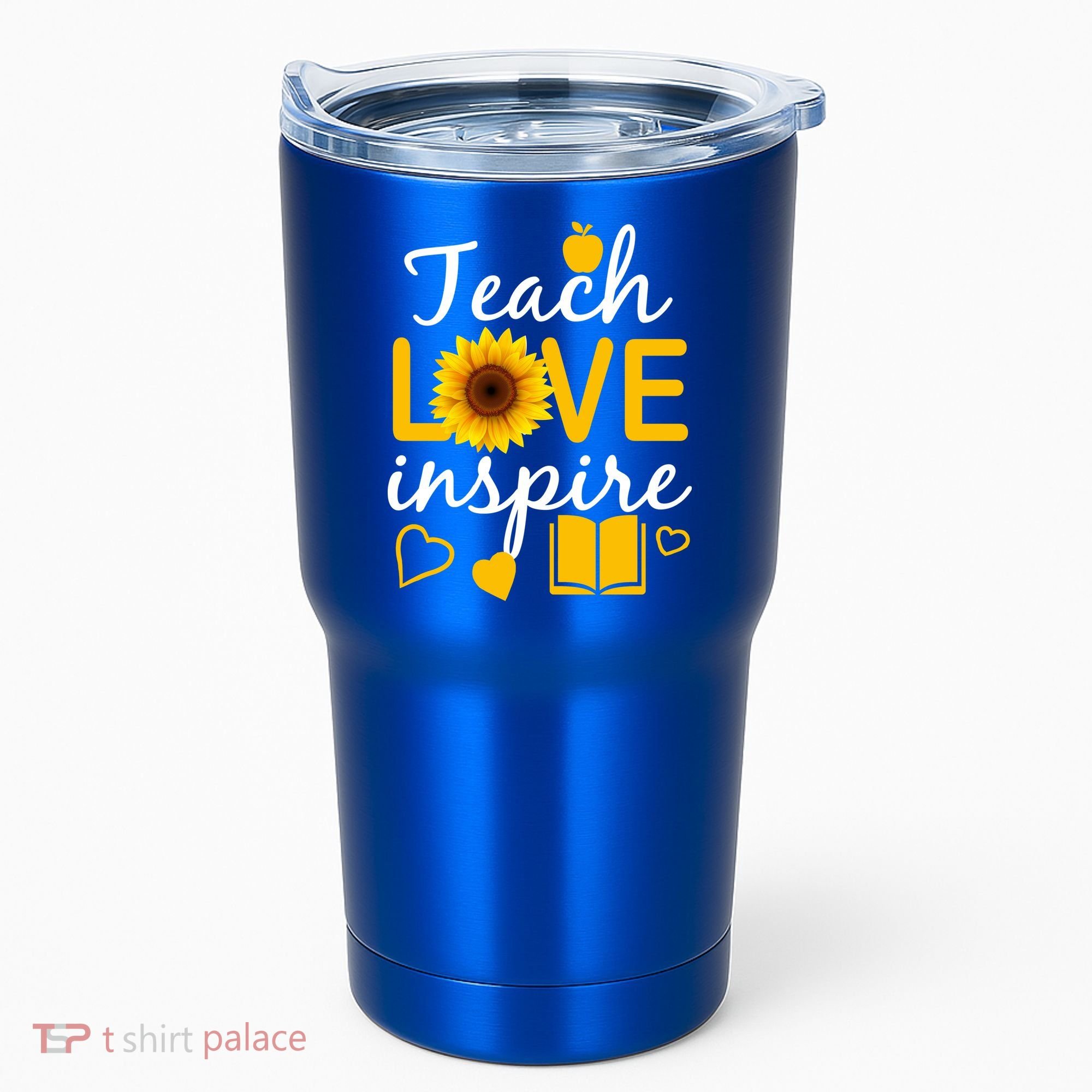 Teach Love And Inspire Sunflower Tumbler