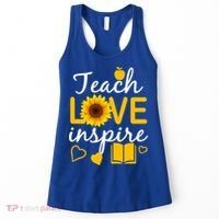 Teach Love And Inspire Sunflower Women's Tank Top thumb 0