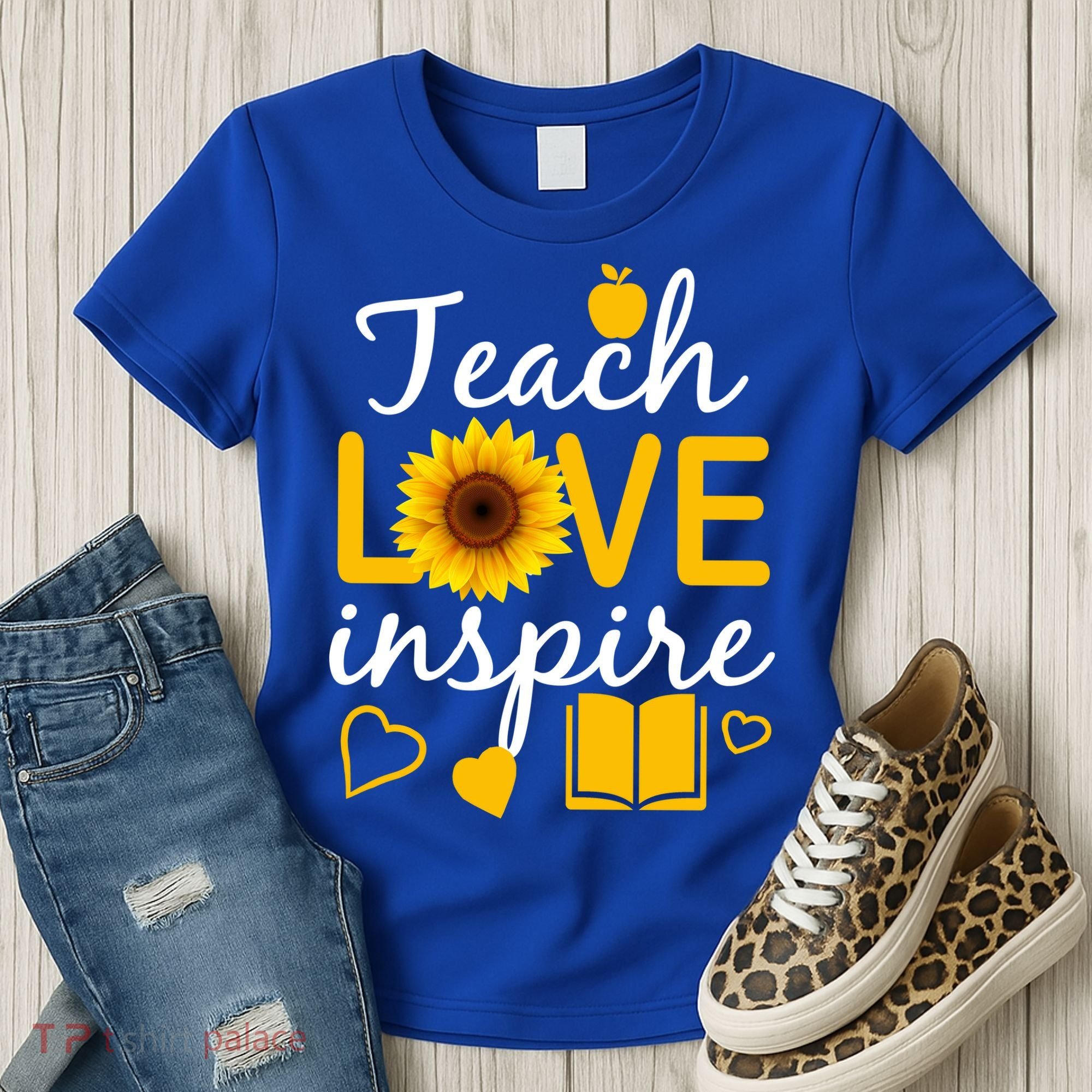 Teach Love And Inspire Sunflower Women's T-Shirt