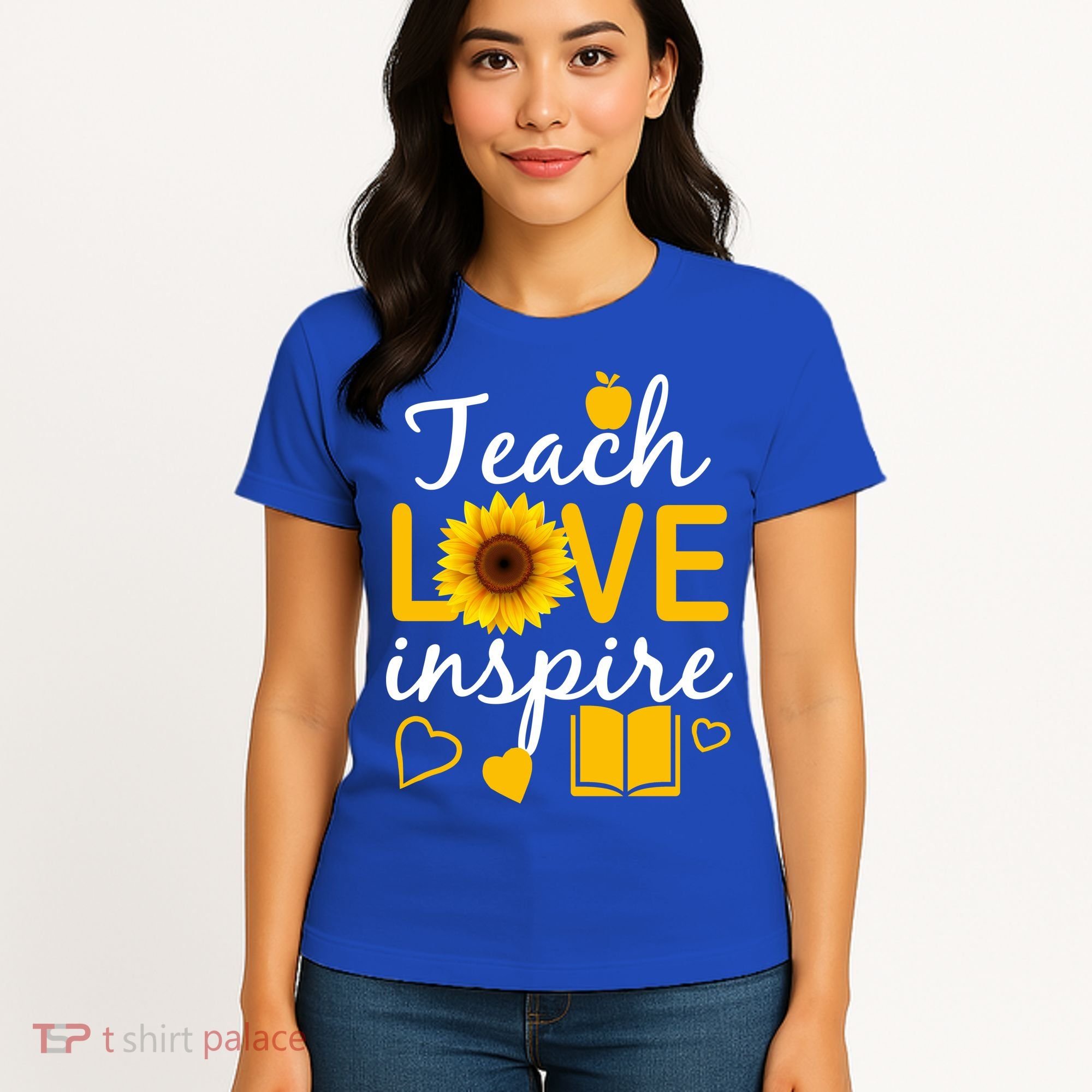 Teach Love And Inspire Sunflower Women's T-Shirt