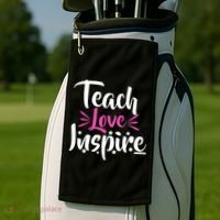 Teach Love Inspire Golf Towel thumb 2