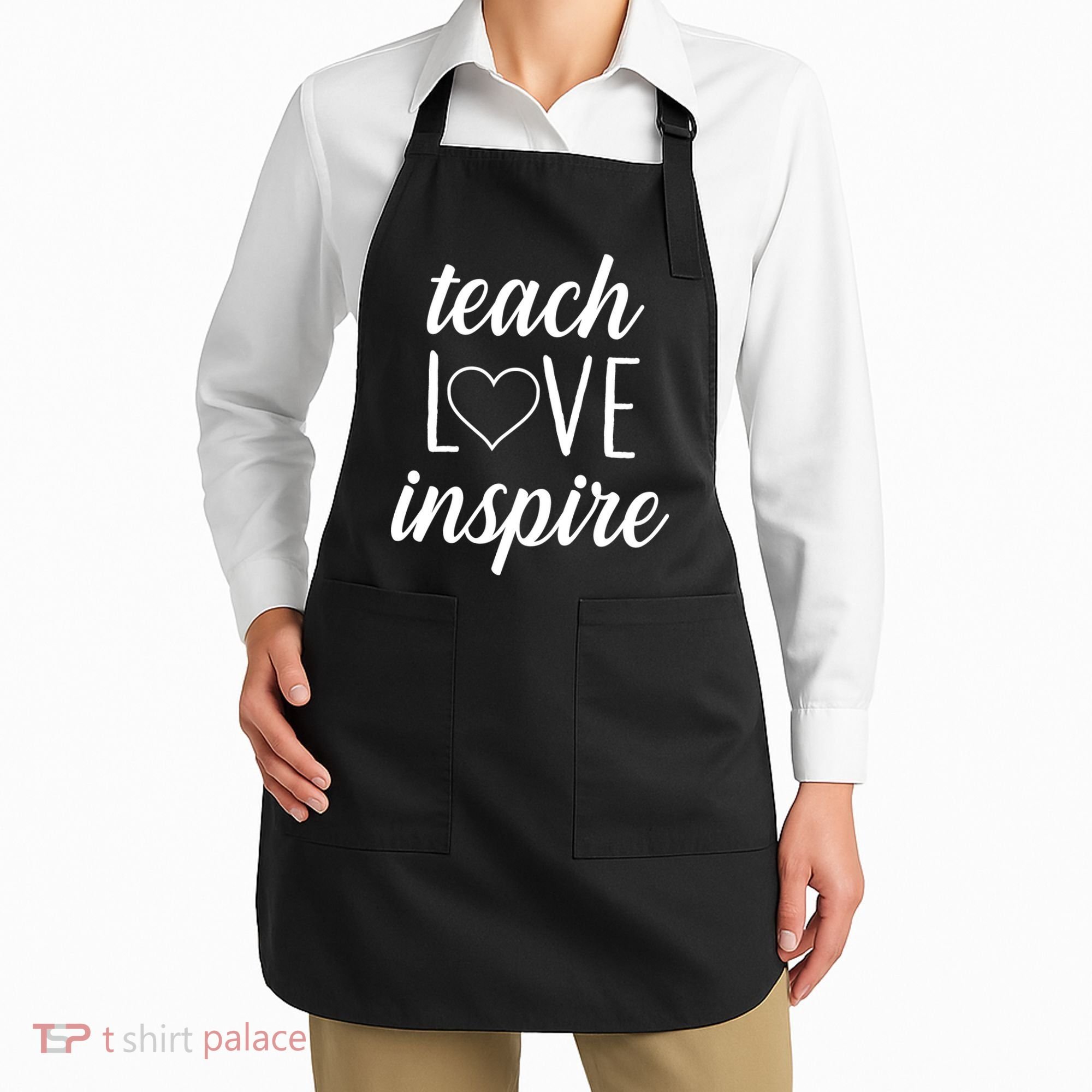 Teach Love Inspire Cute Gift For Teachers Apron