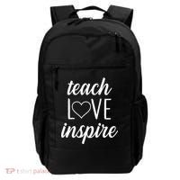 Teach Love Inspire Cute Gift For Teachers Backpack thumb 0