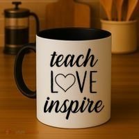Teach Love Inspire Cute Gift For Teachers Coffee Mug thumb 4