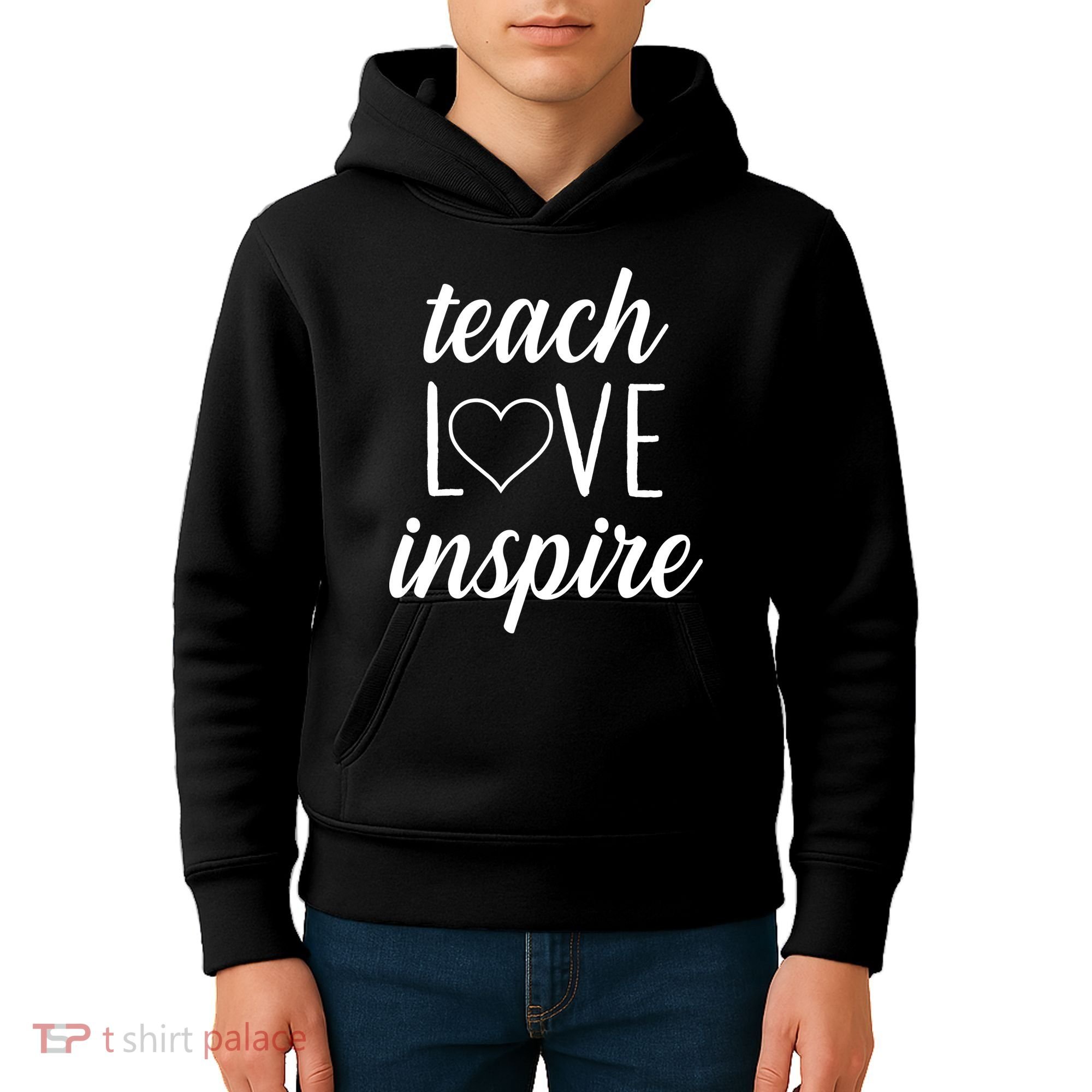Teach Love Inspire Cute Gift For Teachers Kids Hoodie
