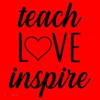 Teach Love Inspire Cute Gift For Teachers Santa Hat thumb 1
