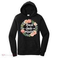 Teach Love Inspire Flower Wreath Women's Hoodie thumb 0