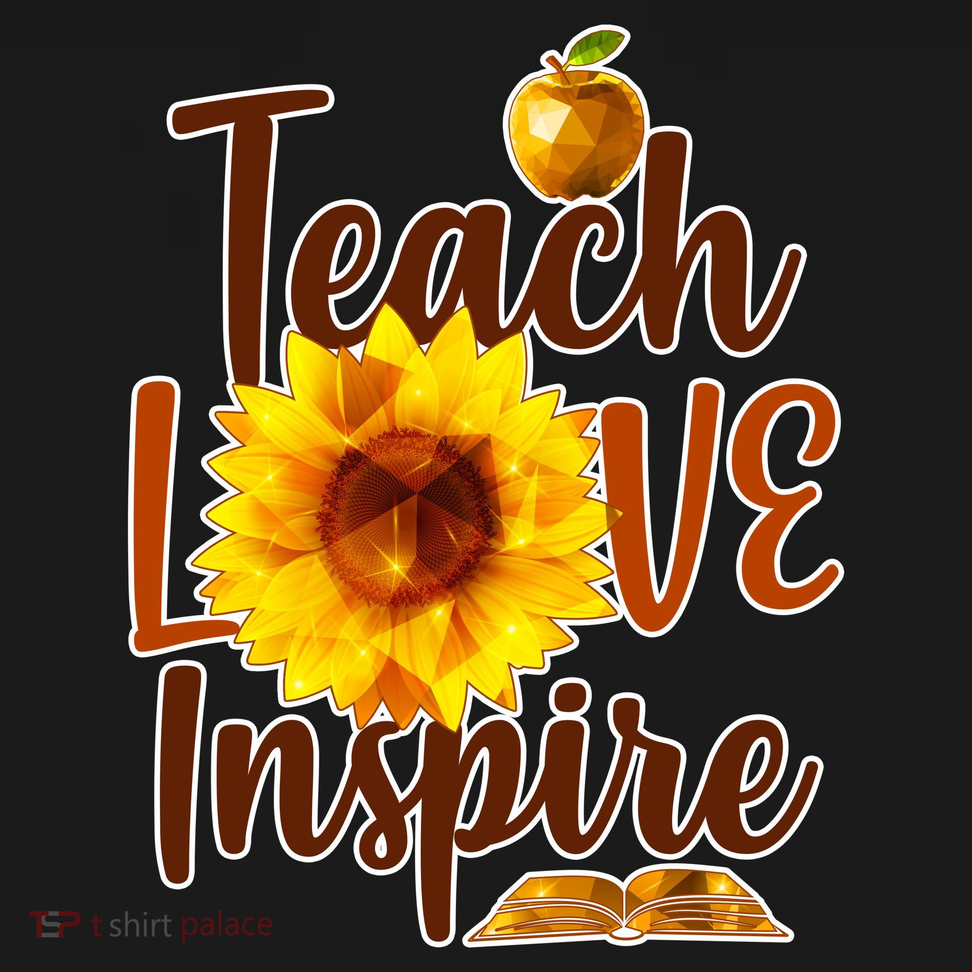 Teach Love Inspire Golden Sunflower Doggie Tank