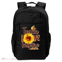 Teach Love Inspire Golden Sunflower Backpack thumb 0