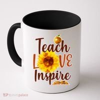 Teach Love Inspire Golden Sunflower Coffee Mug thumb 0