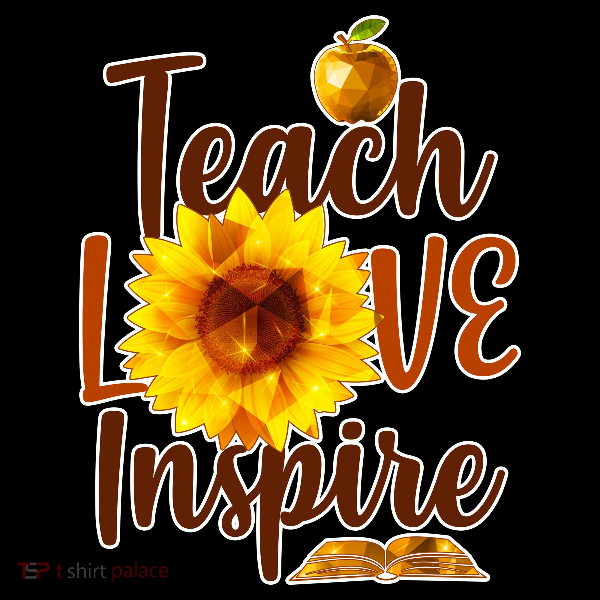 Teach Love Inspire Golden Sunflower Coffee Mug