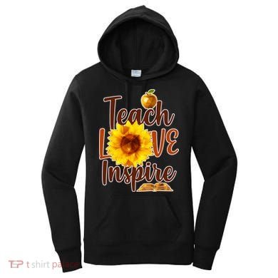 Teach Love Inspire Golden Sunflower Women's Hoodie