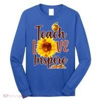Teach Love Inspire Golden Sunflower Long Sleeve Shirt thumb 0
