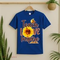 Teach Love Inspire Golden Sunflower T-Shirt thumb 2