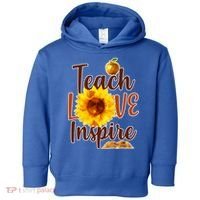 Teach Love Inspire Golden Sunflower Toddler Hoodie thumb 0