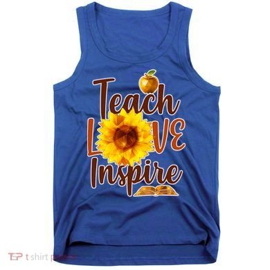 Teach Love Inspire Golden Sunflower Tank Top