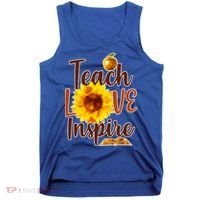Teach Love Inspire Golden Sunflower Tank Top thumb 0