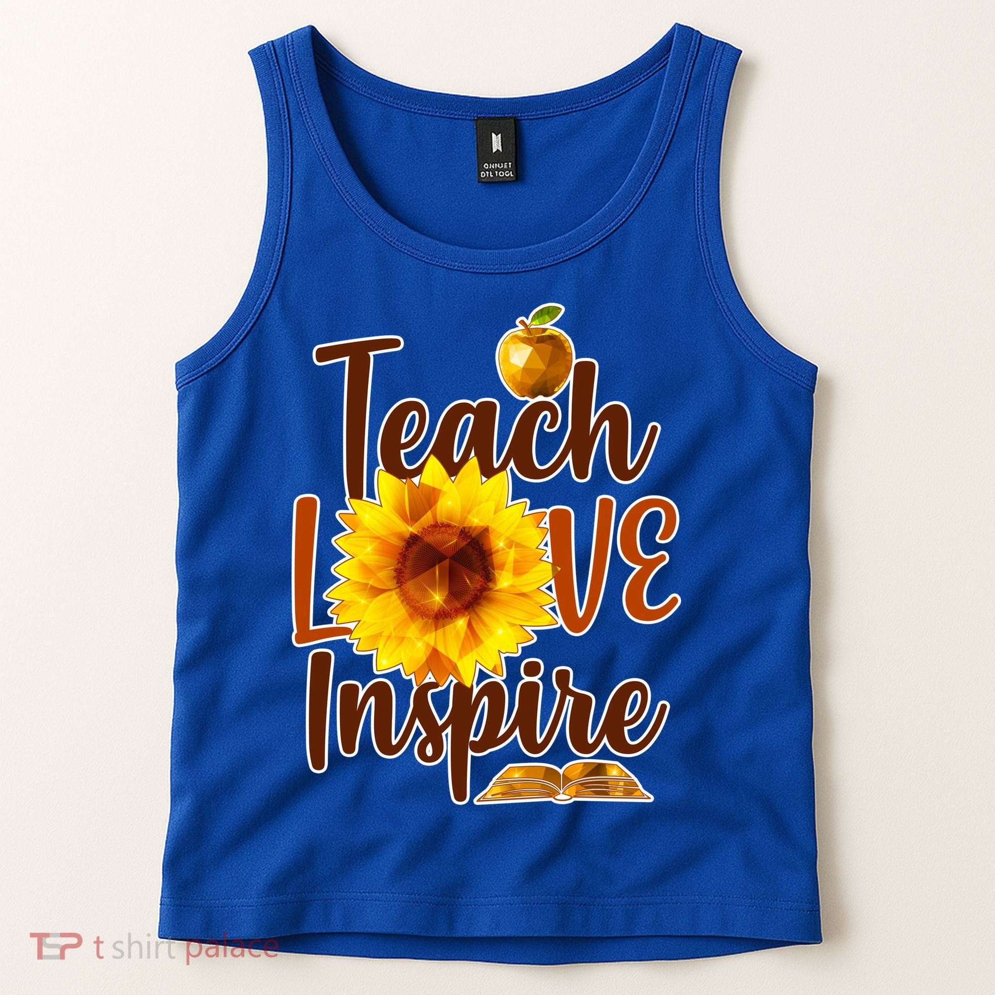 Teach Love Inspire Golden Sunflower Tank Top
