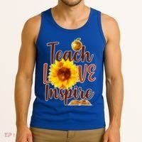 Teach Love Inspire Golden Sunflower Tank Top thumb 3