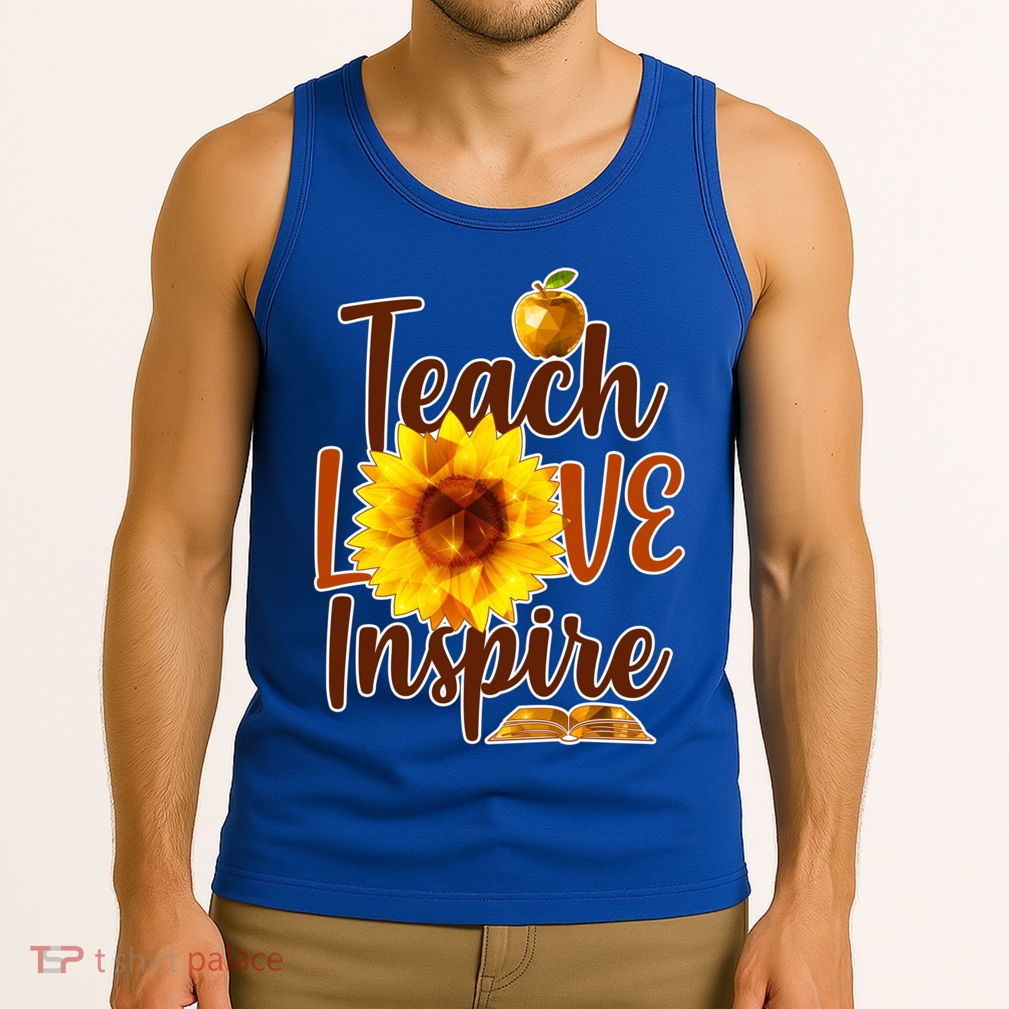 Teach Love Inspire Golden Sunflower Tank Top