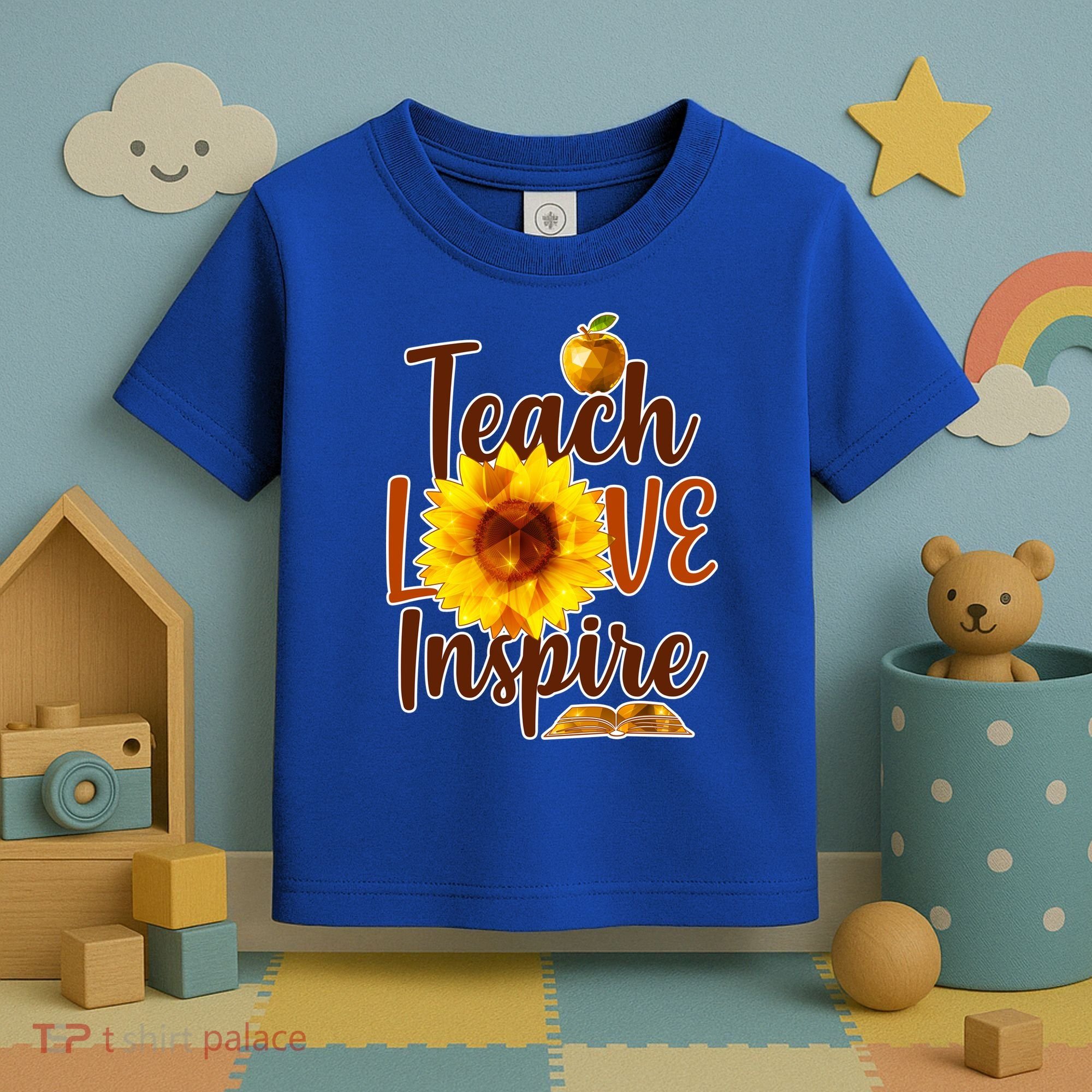 Teach Love Inspire Golden Sunflower Toddler T-Shirt