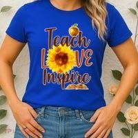 Teach Love Inspire Golden Sunflower Women's T-Shirt thumb 2