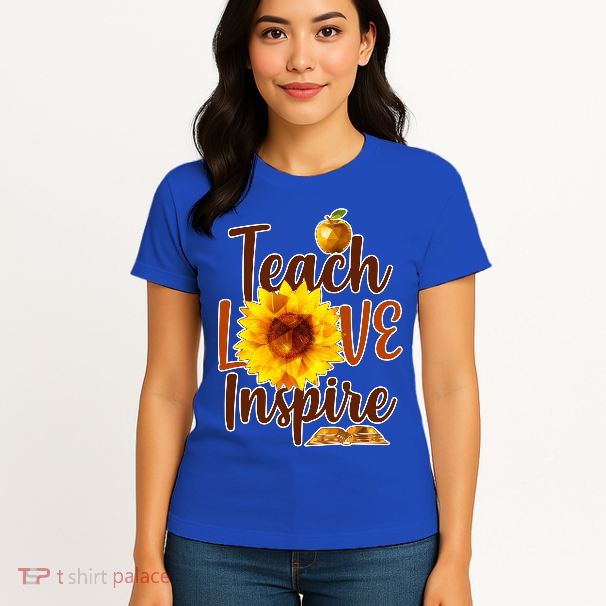 Teach Love Inspire Golden Sunflower Women's T-Shirt