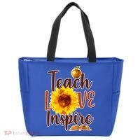 Teach Love Inspire Golden Sunflower Tote Bag thumb 0