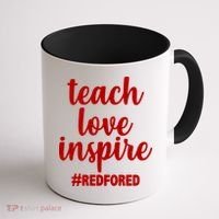 Teach Love Inspire Red For Ed Coffee Mug thumb 1