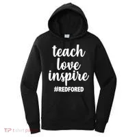 Teach Love Inspire Red For Ed Women's Hoodie thumb 0