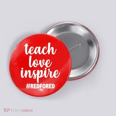 Teach Love Inspire Red For Ed Button