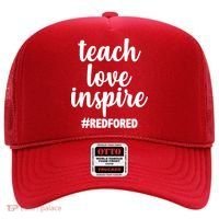 Teach Love Inspire Red For Ed Hat thumb 0