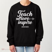Teach Love Inspire Red For Ed1 Women's Sweatshirt thumb 0