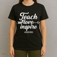 Teach Love Inspire Red For Ed1 T-Shirt thumb 4
