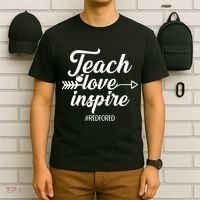 Teach Love Inspire Red For Ed1 T-Shirt thumb 6
