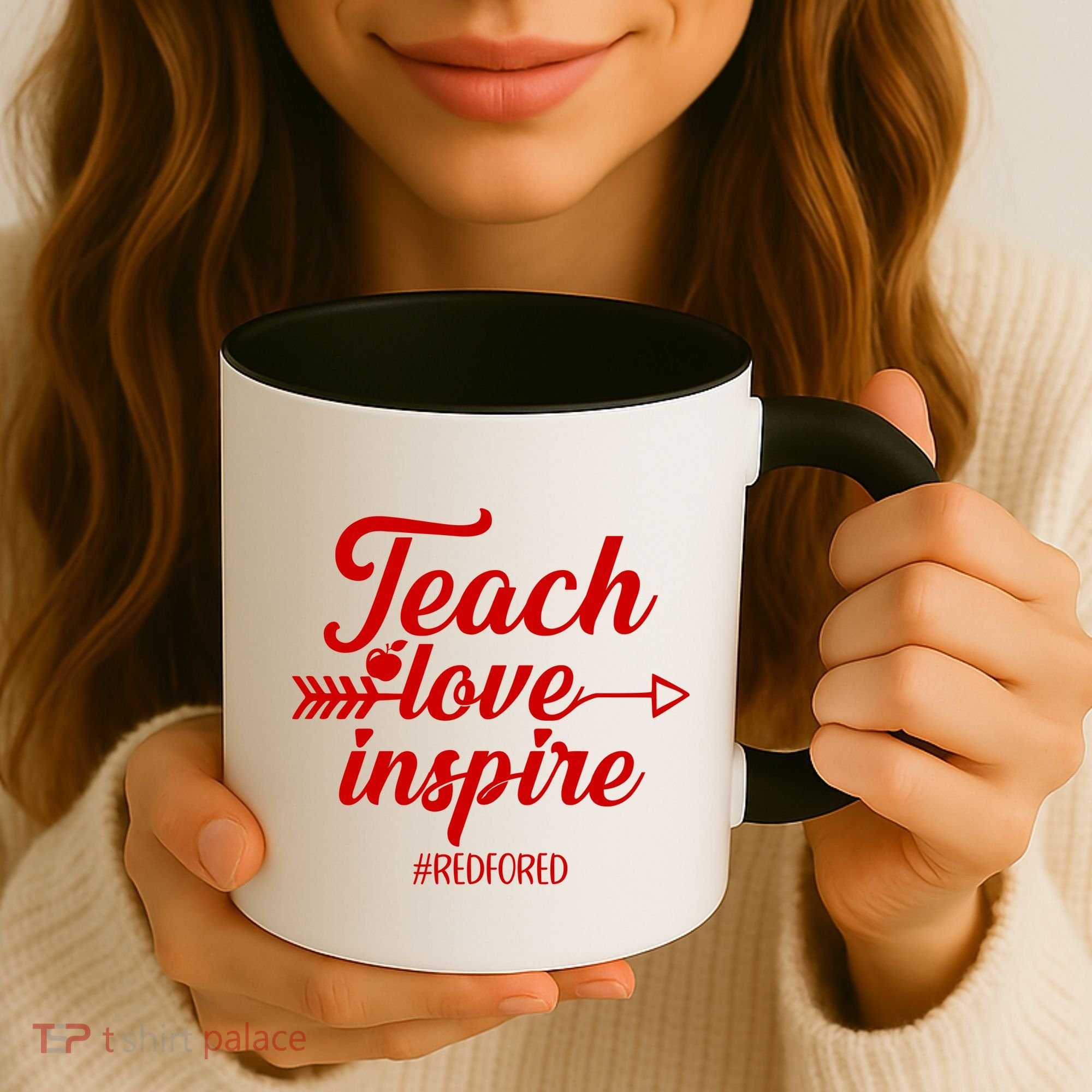 Teach Love Inspire Red For Ed1 Coffee Mug