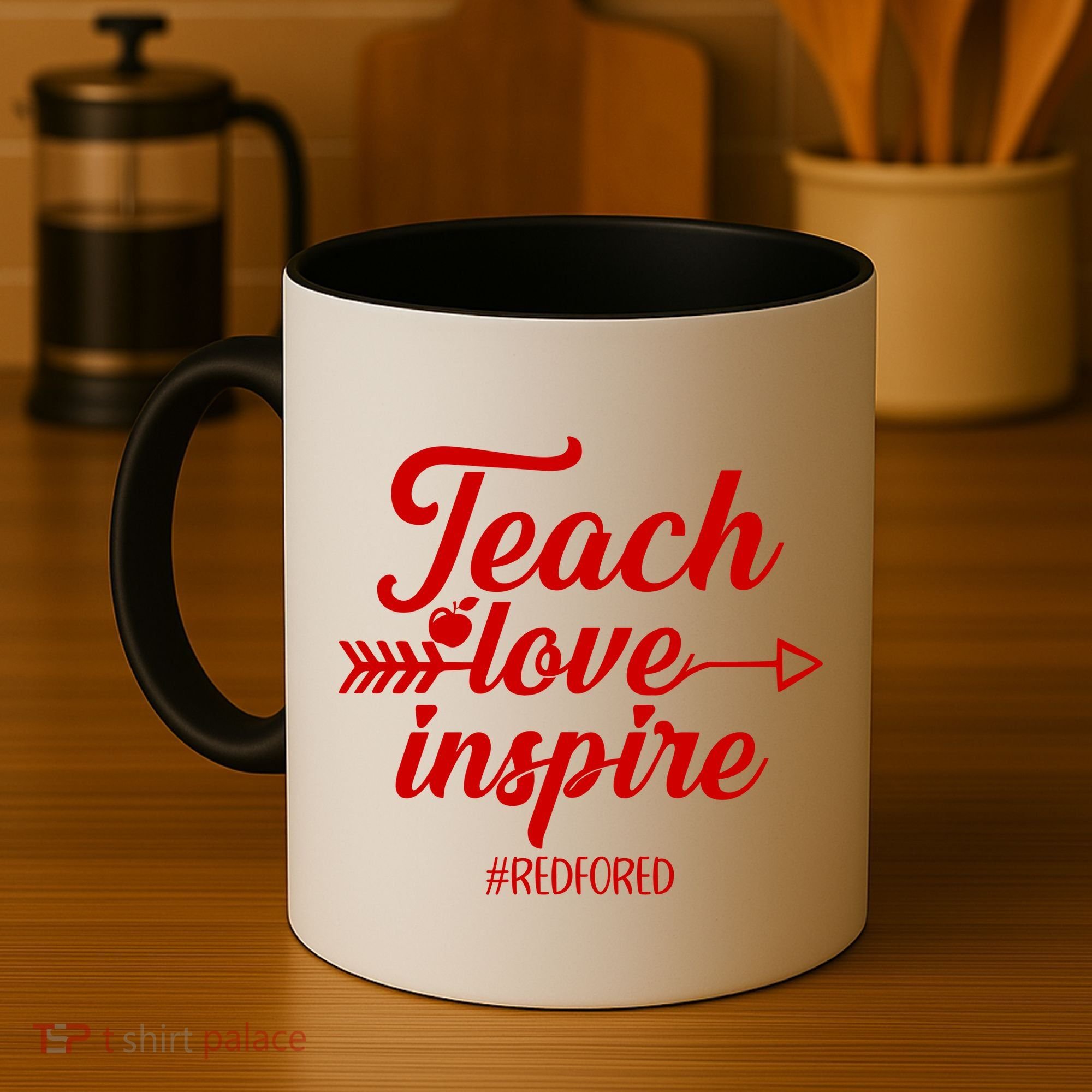 Teach Love Inspire Red For Ed1 Coffee Mug