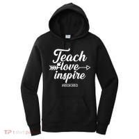 Teach Love Inspire Red For Ed1 Women's Hoodie thumb 0
