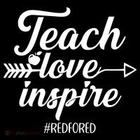 Teach Love Inspire Red For Ed1 Toddler Hoodie thumb 2