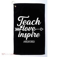Teach Love Inspire Red For Ed1 Golf Towel thumb 0